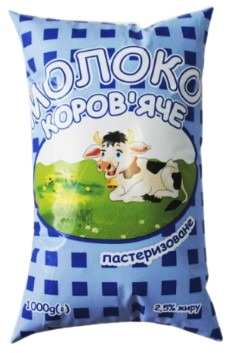 Молоко коров'яче АДАЛІС пастеризоване, 2.5%, 1000г